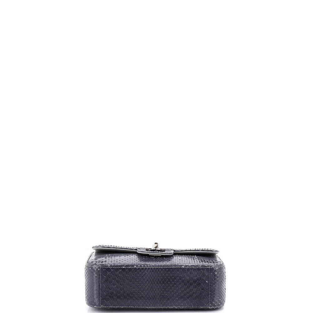 Chanel Mini Classic Single Flap Bag Python - image 4